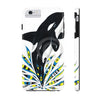 Cute Breaching Orca Whale Ink White Case Mate Tough Phone Cases Iphone 6/6S Plus