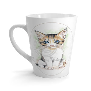Cute Cat Watercolor Art Latte Mug 12Oz Mug