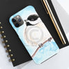 Cute Chickadee Bird Blue Watercolor Art Case Mate Tough Phone Cases