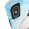 Cute Chickadee Bird Blue Watercolor Art Case Mate Tough Phone Cases