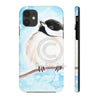 Cute Chickadee Bird Blue Watercolor Art Case Mate Tough Phone Cases Iphone 11