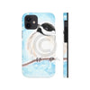Cute Chickadee Bird Blue Watercolor Art Case Mate Tough Phone Cases Iphone 12 Mini