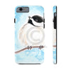 Cute Chickadee Bird Blue Watercolor Art Case Mate Tough Phone Cases Iphone 6/6S