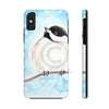 Cute Chickadee Bird Blue Watercolor Art Case Mate Tough Phone Cases Iphone X