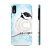 Cute Chickadee Bird Blue Watercolor Art Case Mate Tough Phone Cases Iphone Xr