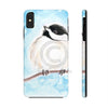 Cute Chickadee Bird Blue Watercolor Art Case Mate Tough Phone Cases Iphone Xs Max