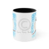 Cute Chickadee Bird Blue Watercolor On White Art Accent Coffee Mug 11Oz Black /