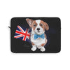 Cute Corgi Dog English Flag Art Laptop Sleeve 13