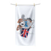 Cute Corgi Dog English Flag Art Polycotton Towel 30 × 60 Home Decor