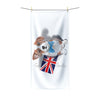 Cute Corgi Dog English Flag Art Polycotton Towel 36 × 72 Home Decor