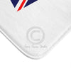 Cute Corgi Dog English Flag Art White Bath Mat Home Decor