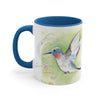 Cute Hummingbird Watercolor Art Accent Coffee Mug 11Oz