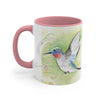 Cute Hummingbird Watercolor Art Accent Coffee Mug 11Oz