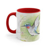 Cute Hummingbird Watercolor Art Accent Coffee Mug 11Oz