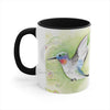 Cute Hummingbird Watercolor Art Accent Coffee Mug 11Oz Black /