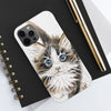 Cute Maine Coon Cat Watercolor Art Case Mate Tough Phone Cases