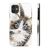 Cute Maine Coon Cat Watercolor Art Case Mate Tough Phone Cases Iphone 11