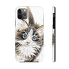 Cute Maine Coon Cat Watercolor Art Case Mate Tough Phone Cases Iphone 11 Pro Max