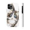 Cute Maine Coon Cat Watercolor Art Case Mate Tough Phone Cases Iphone 12 Pro