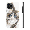 Cute Maine Coon Cat Watercolor Art Case Mate Tough Phone Cases Iphone 12 Pro Max