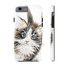 Cute Maine Coon Cat Watercolor Art Case Mate Tough Phone Cases Iphone 6/6S