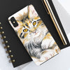 Cute Maine Coon Kitten Calico Watercolor Case Mate Tough Phone Cases