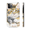 Cute Maine Coon Kitten Calico Watercolor Case Mate Tough Phone Cases Iphone 11 Pro