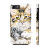 Cute Maine Coon Kitten Calico Watercolor Case Mate Tough Phone Cases Iphone 7 8