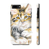Cute Maine Coon Kitten Calico Watercolor Case Mate Tough Phone Cases Iphone 7 Plus 8
