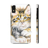 Cute Maine Coon Kitten Calico Watercolor Case Mate Tough Phone Cases Iphone Xr
