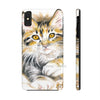 Cute Maine Coon Kitten Calico Watercolor Case Mate Tough Phone Cases Iphone Xs Max