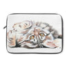 Cute Maine Coon Kitten Play Watercolor Laptop Sleeve 13