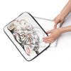 Cute Maine Coon Kitten Play Watercolor Laptop Sleeve