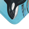 Cute Orca Whale Ink Art Bath Mat Home Decor