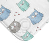 Cute Owls Pattern White Bath Mat Home Decor