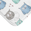 Cute Owls Pattern White Bath Mat Home Decor