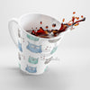 Cute Owls Pattern White Latte Mug Mug