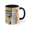 Cute Raccoon In The Woos Watercolor Art Accent Coffee Mug 11Oz