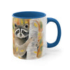 Cute Raccoon In The Woos Watercolor Art Accent Coffee Mug 11Oz