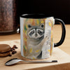 Cute Raccoon In The Woos Watercolor Art Accent Coffee Mug 11Oz