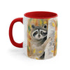Cute Raccoon In The Woos Watercolor Art Accent Coffee Mug 11Oz