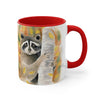 Cute Raccoon In The Woos Watercolor Art Accent Coffee Mug 11Oz
