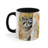 Cute Raccoon In The Woos Watercolor Art Accent Coffee Mug 11Oz Black /