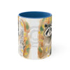 Cute Raccoon In The Woos Watercolor Art Accent Coffee Mug 11Oz Blue /