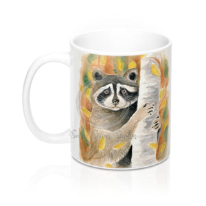 Cute Raccoon Watercolor Art Mug 11Oz