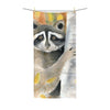 Cute Raccoon Watercolor Art Polycotton Towel 36X72 Home Decor