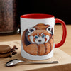 Cute Red Panda Ink Art Accent Coffee Mug 11Oz