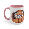 Cute Red Panda Ink Art Accent Coffee Mug 11Oz