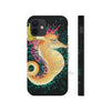 Cute Seahorse Lady Magenta Orange Teal Splash Black Ink Art Case Mate Tough Phone Cases Iphone 12