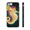 Cute Seahorse Lady Magenta Orange Teal Splash Black Ink Art Case Mate Tough Phone Cases Iphone 6/6S